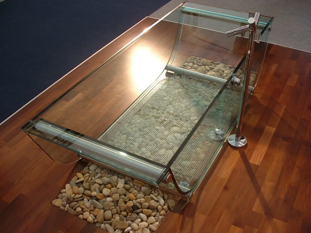 Glaß Badewanne