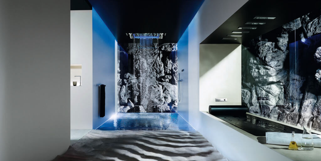 Luxusdusche für Ihr Luxus Badezimmer Sensory Sky ATT mit blauer Beleuchtung