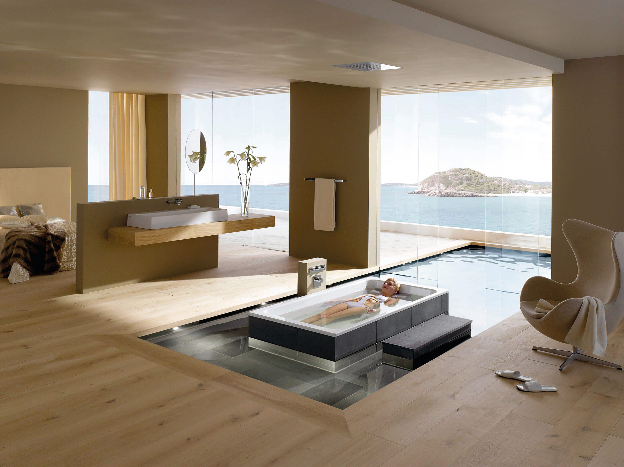 Badewanne für Bad Spa und Architektur