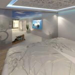 Modernes Spa Design: Ein en-suite-Bad in Weiß
