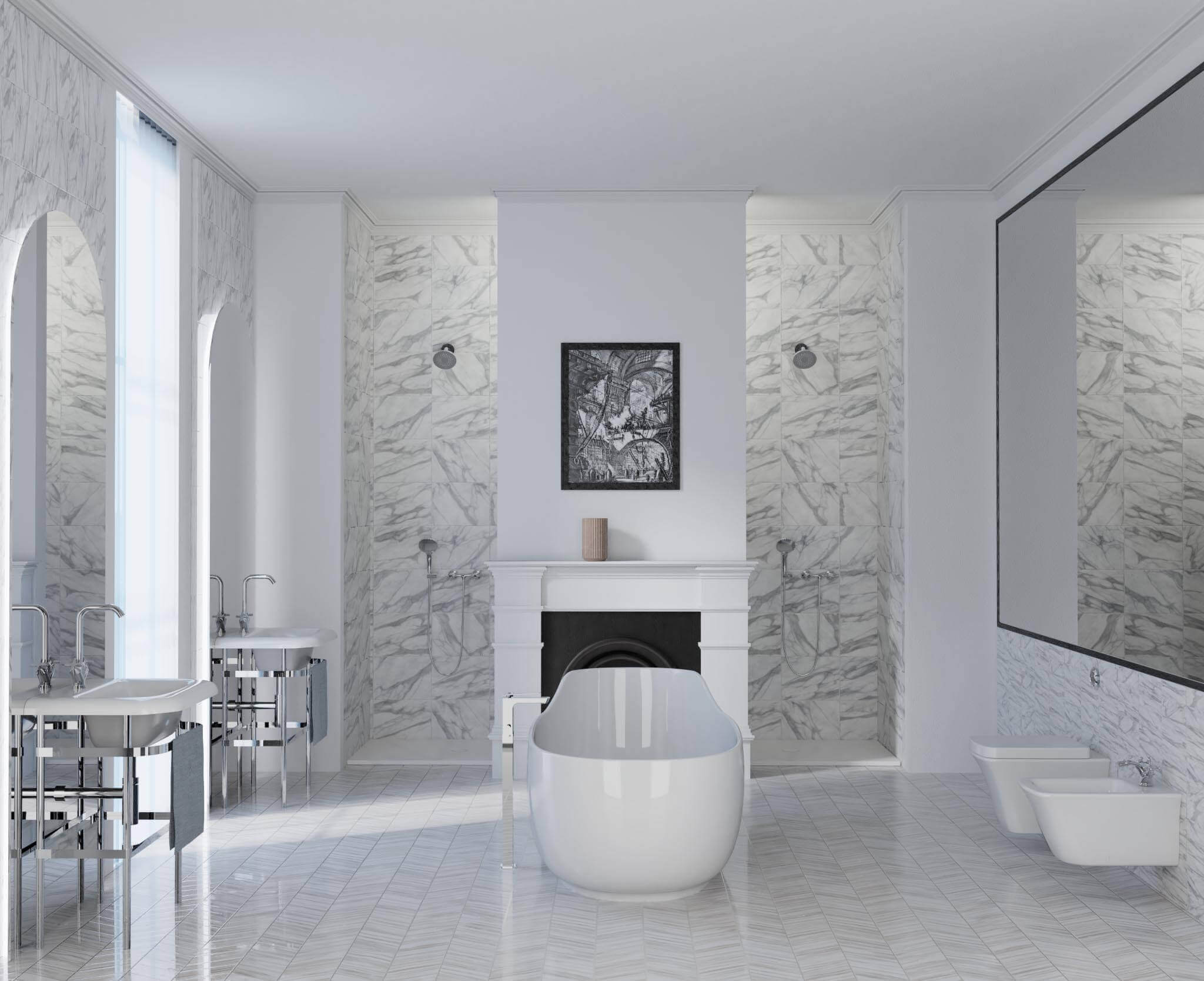 Consulting by Torsten Müller zeigte im vergangenen Jahr, wie die Trendfarbe Weiß immer wieder neu und überraschend im Badezimmer eingesetzt werden kann