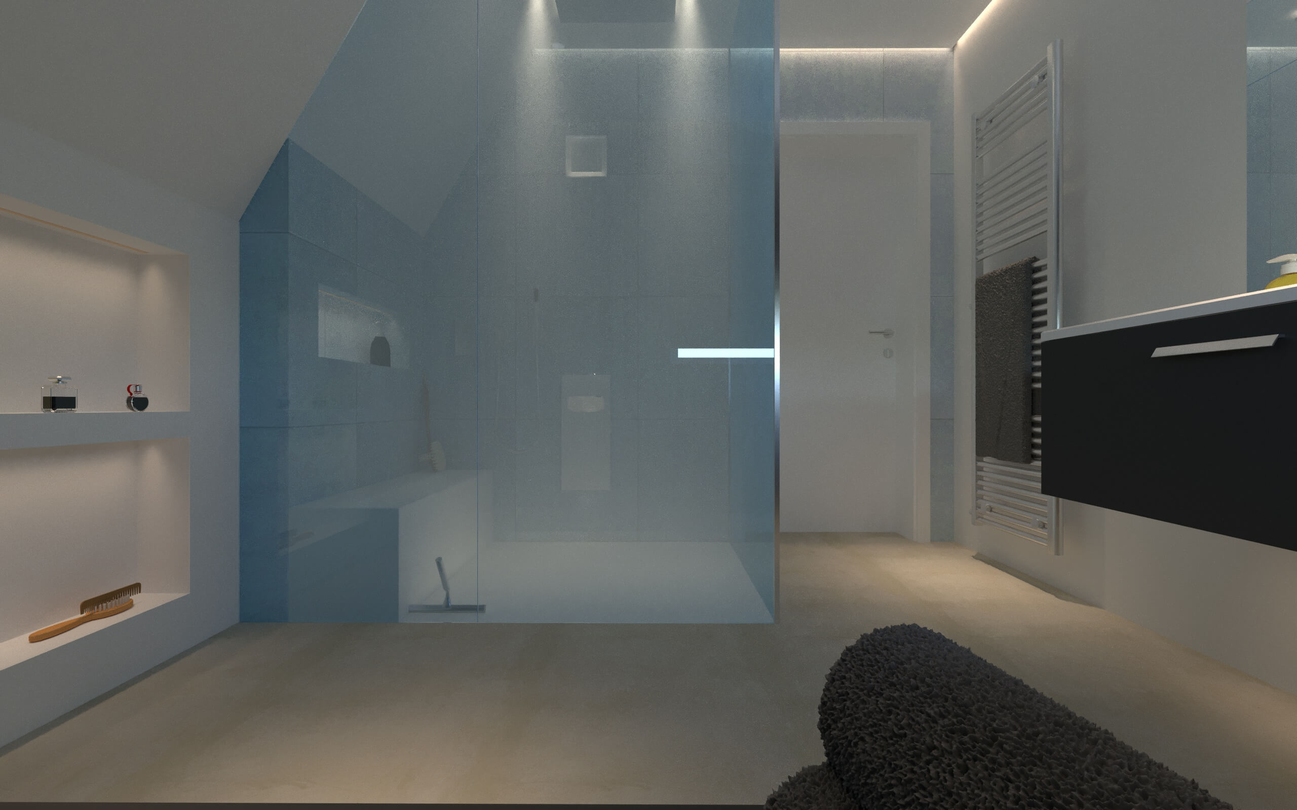 Tipps für die exklusive Badplanung hier für eine Damopfdusche im Baddesign mit dem Designer Torsten Müller Bad Honnef Bonn Köln 3D Artist Franz Lorenz Wagner Stuttgart 2019