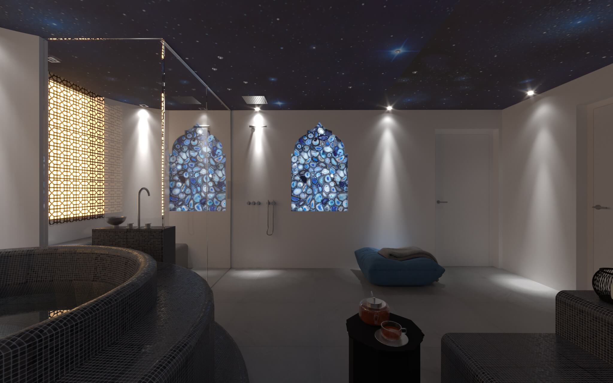 Individuelle Sauna im Badezimmer von Design by Torsten Müller