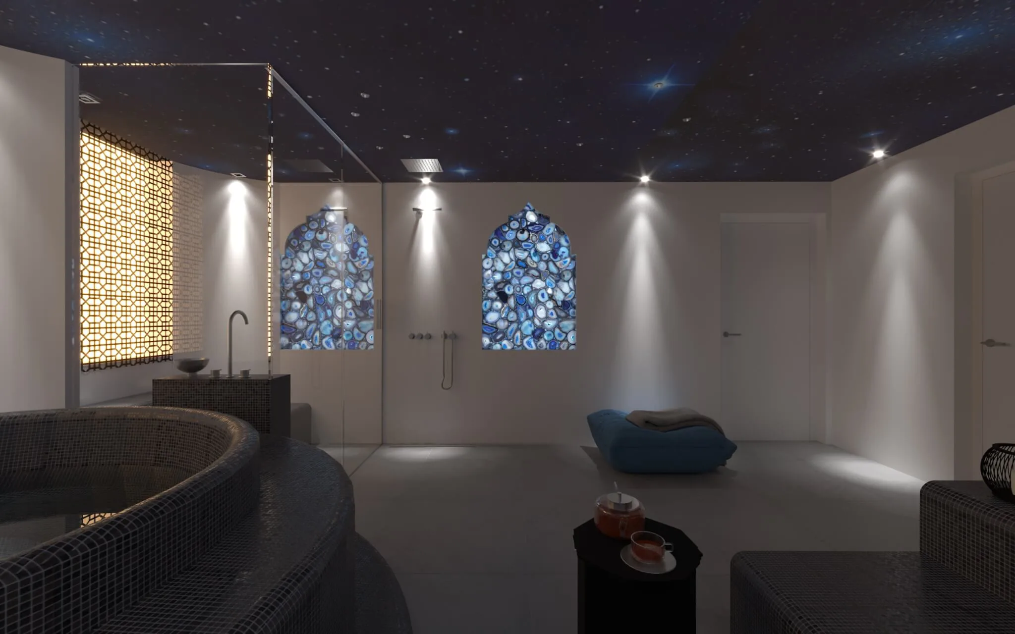 Individuelle Sauna im Badezimmer von Design by Torsten Müller