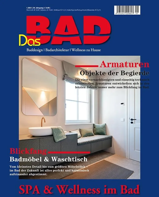 Cover des Fachmagazins Das Bad mit dem Schwerpunkt Spa und Wellness im Bad