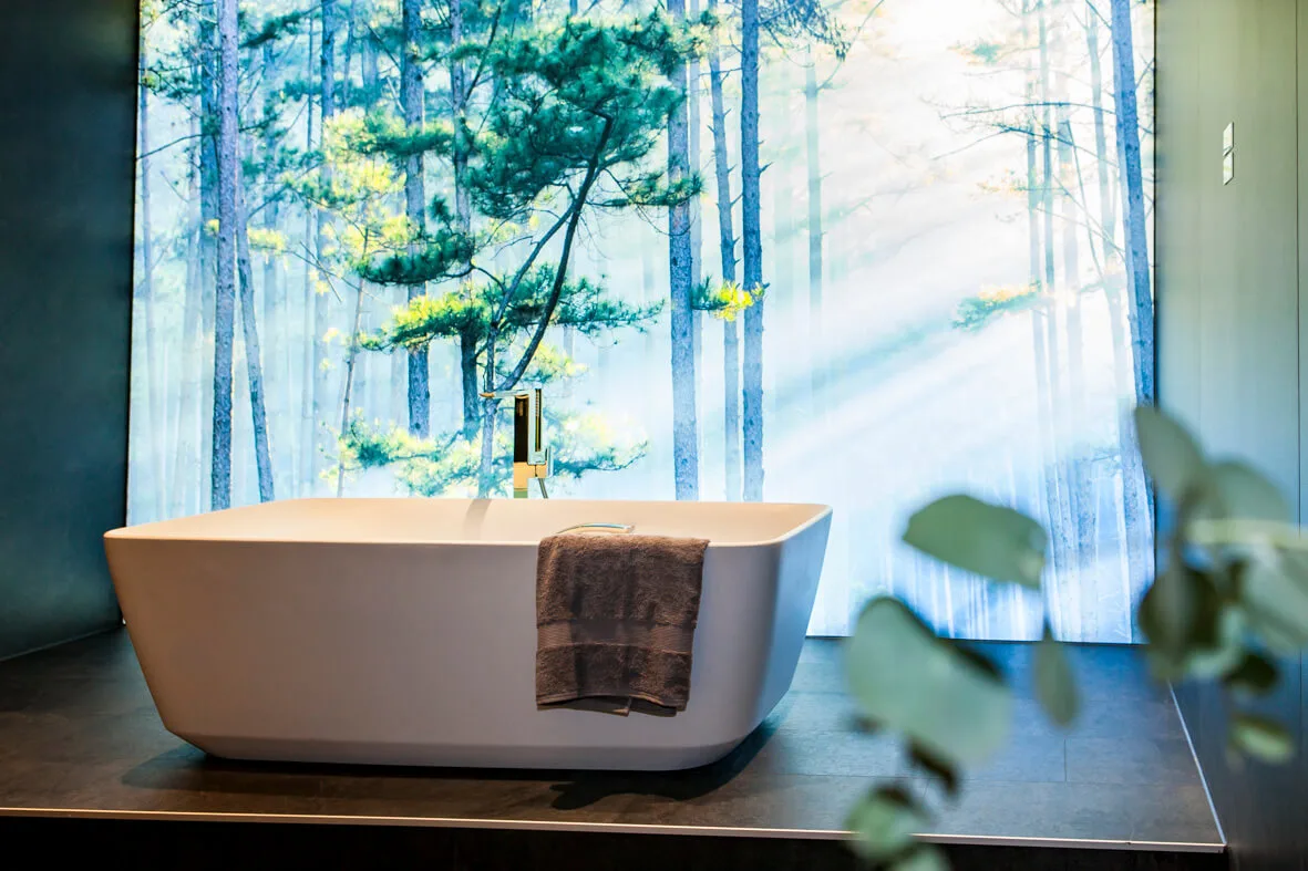 Gräser im Badezimmer - Badezimmer Trends 2024