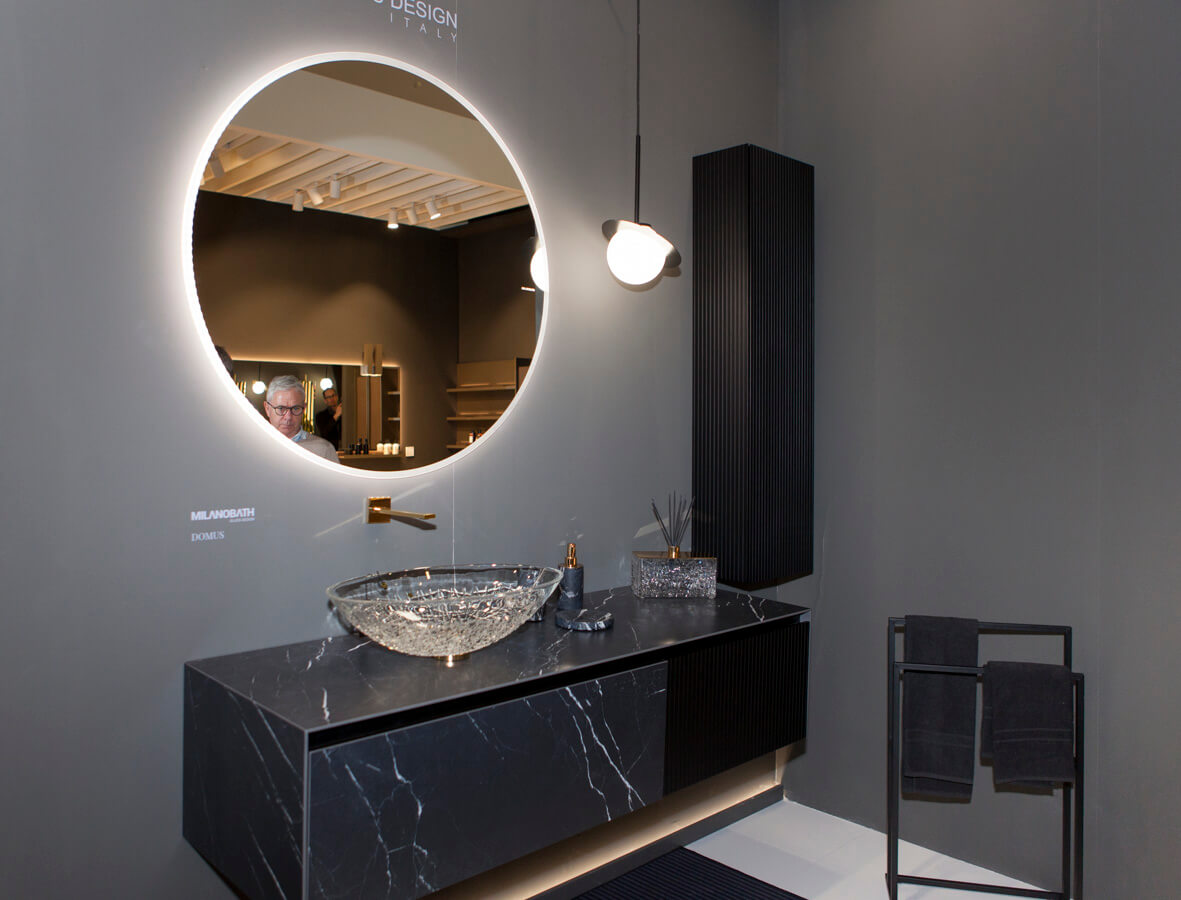 Glass Design Italy: Waschbereich in Trendfarbe Grau