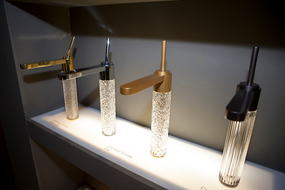 Glass Design Italy: Badarmaturen für Waschtische Waschbecken