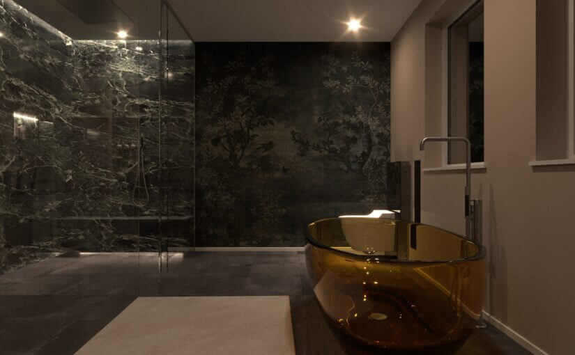 Elegante und moderne Badezimmertrends 2024 Badewanne