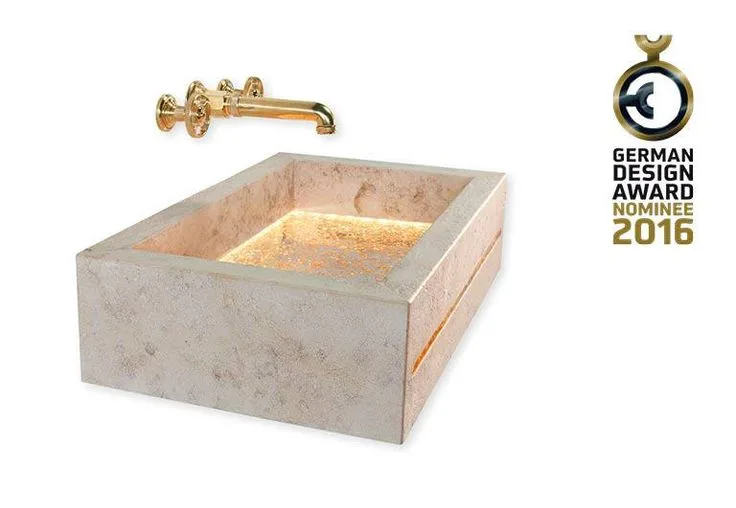 Naturstein-Waschtisch mit Lichtdesign – German Design Award nominiert