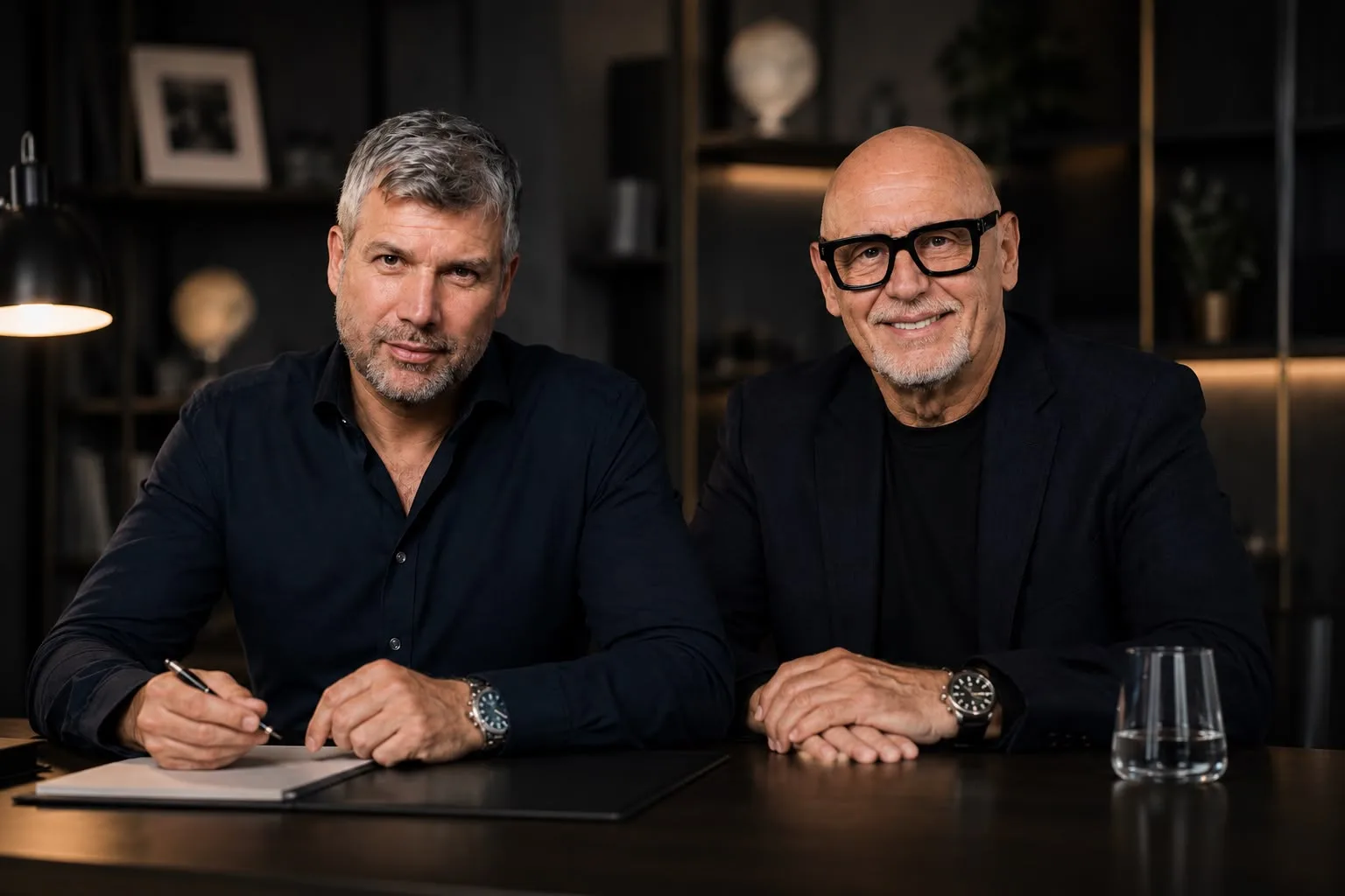 Torsten Müller und Reinhard Schneider im strategischen Austausch