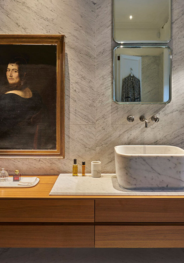 Waschtisch für moderne Bäder: Holz & Kunst fürs Gäste-WC