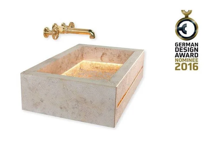 Naturstein-Waschtisch mit Lichtdesign – German Design Award nominiert